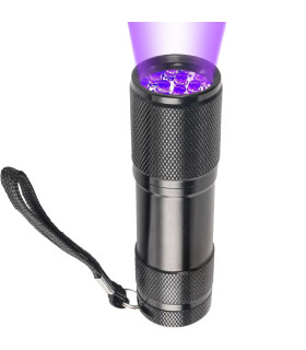 Ультрафиолетовый светодиодный фонарик, чёрный, 8.7 х 2.5 см - No Taboo