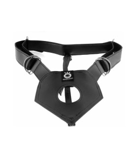 Труси для страпона Pipedream King Cock регульовані, чорні - No Taboo