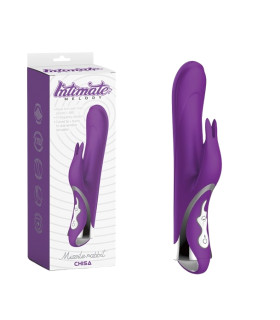 Вібратор-кролик Chisa Missile Rabbit з ротацією, фіолетовий, 23.5 х 3.6 см - No Taboo