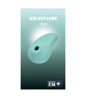 Вакуумный стимулятор клитора Sweet Em Drop с вибрацией, бирюзовый, 9.3 х 4.4 см - No Taboo