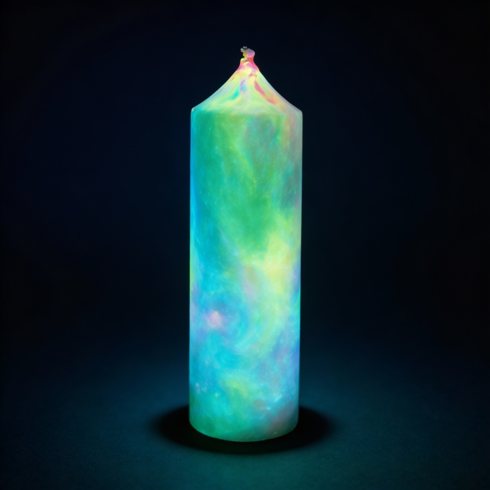 Премиум свеча люминесцентная GlowKink 251 г, низкотемпературная, для БДСМ, разноцветная (341403), zoom