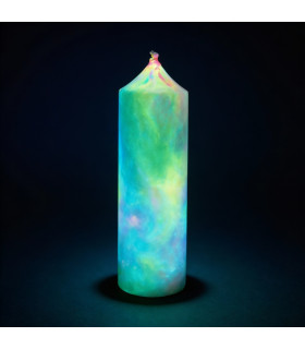 Премиум свеча люминесцентная GlowKink 251 г, низкотемпературная, для БДСМ, разноцветная - No Taboo