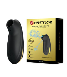 Вакуумный стимулятор Pretty Love Otis, чёрный, 10.3 х 3.8 см - No Taboo