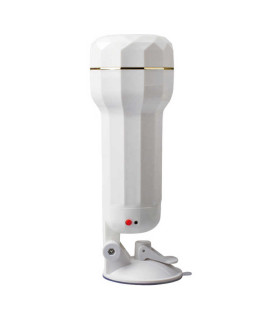 Вібро-мастурбатор у формі вагіни з кібершкіри Chisa білий, 27 см х 10 см - No Taboo