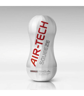 Мастурбатор Tenga Air Tech Squeeze Gentle з вакуумним ефектом, білий, 17 см х 8 см - No Taboo