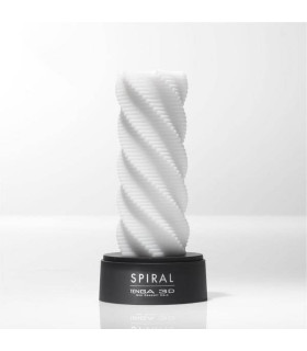 Мастурбатор со спиралевидным рельефом Tenga 3D Spiral белый, 25 см х 8 см - No Taboo