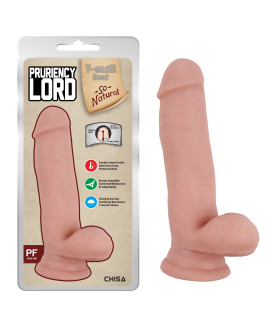 Фаллоимитатор на присоске с мошонкой Chisa бежевый, 17.5 см х 4 см - No Taboo