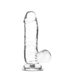 Фаллоимитатор прозрачный на присоске BMS Factory, 15.2 см х 3.8 см - No Taboo