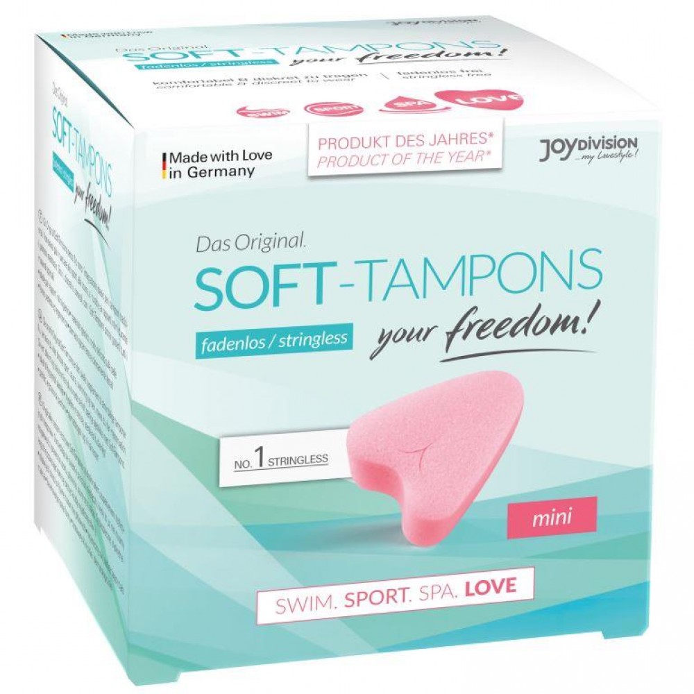 Тампон-мини Soft Tampons Joy Division розовый, 1 шт (43651), zoom