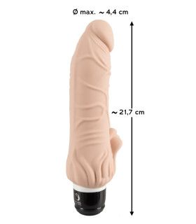Вибратор реалистичный, силикон, Orion, бежевый, 21.7 см х 4.4 см - No Taboo