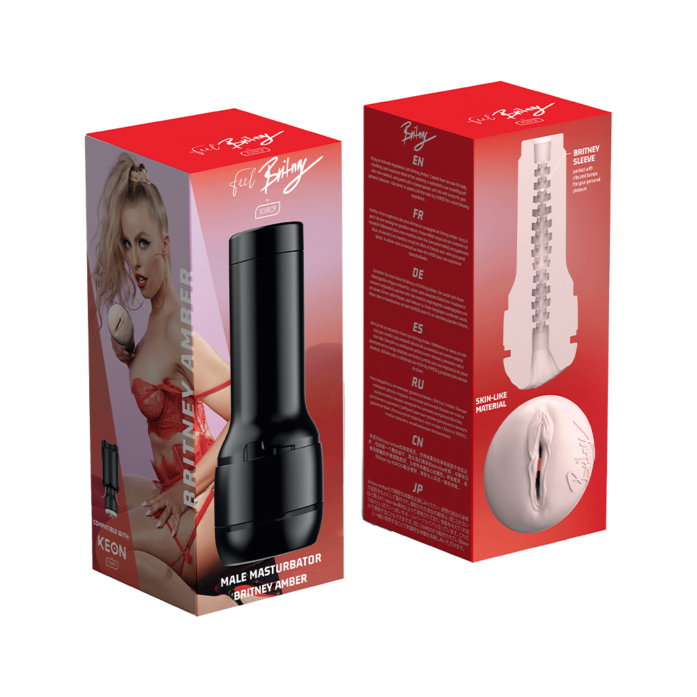 Реалістичний мастурбатор-вагіна Kiiroo FeelBritney з кібершкіри, 22 см х 8.4 см (43660), zoom