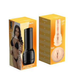 Реалистичный мастурбатор-вагина Kiiroo FeelVictoria из киберкожи, 22 см х 8.4 см - No Taboo