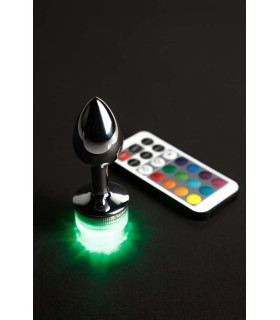 Анальная пробка с подсветкой, S, на пульте управления Runyu, размер, 9 см х 2.6 см - No Taboo