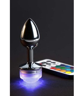 Анальная пробка с подсветкой, S, на пульте управления Runyu, размер, 9 см х 2.6 см - No Taboo