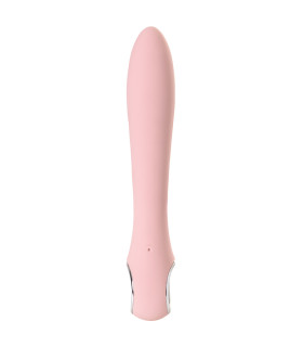 Вибратор с электростимуляцией, силикон, розовый, 21 см х 3.4 см - No Taboo