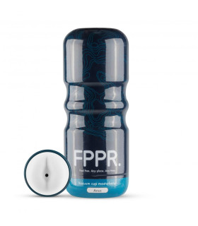 Мастурбатор-анус в колбе FPPR белый, 17 см х 6 см - No Taboo