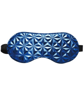 Маска на глаза, полиуретан, неопрен, ПВХ, Whipsmart, синяя - No Taboo