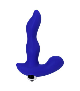 Вібромасажер простати силіконовий синій, 14.5 см х 2.7 см - No Taboo