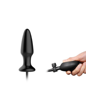 Анальная пробка с накачкой Baile черная, 13 см х 3.8 см - No Taboo