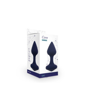 Анальная пробка из медицинского силикона синяя, размер М 8.5 см х 3.3 см - No Taboo