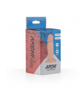 Реалістичний фалоімітатор Archi EasyToys, з медичного силікону, бежевого кольору, 11,5 см - No Taboo