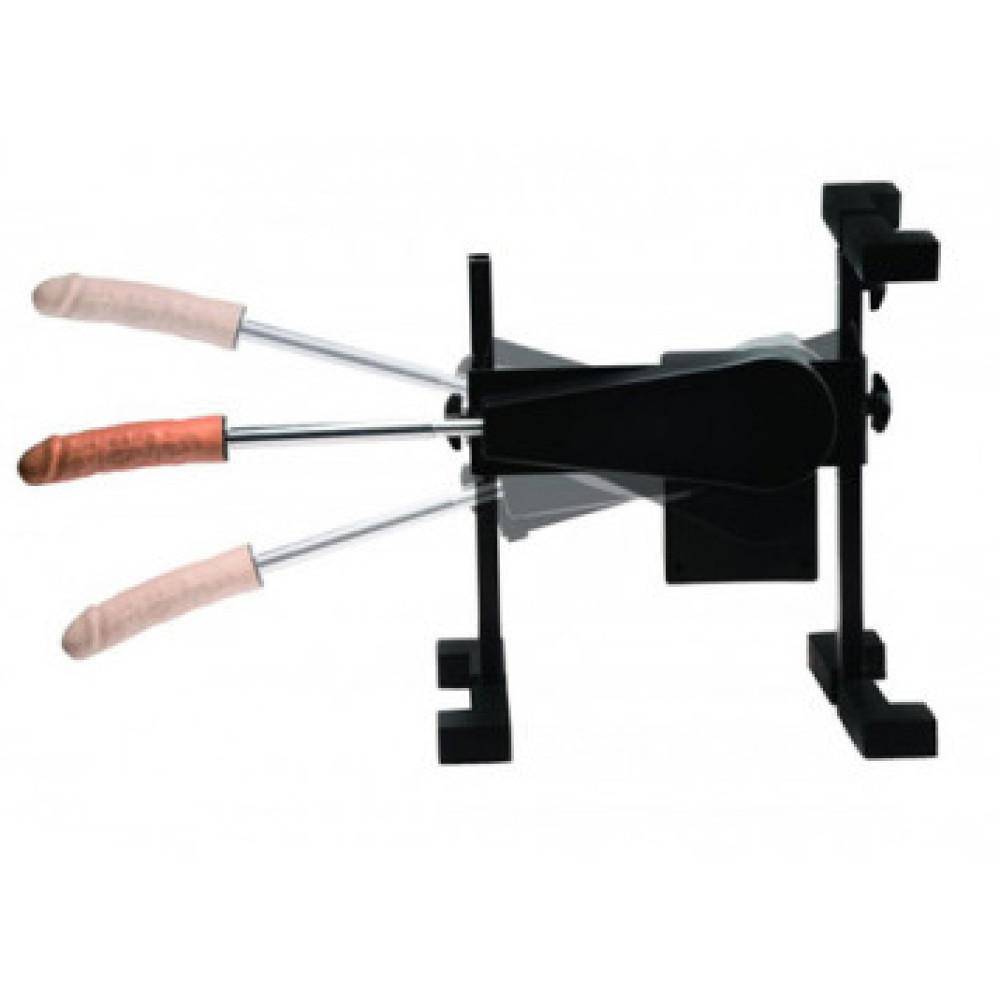 Секс-машина Versa Fuk з 3-ма насадками, чорна (41180), zoom