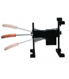 Секс-машина Versa Fuk с 3-мя насадками, черная - No Taboo