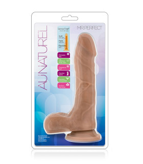 Фалоімітатор реалістичний на присосці Blush з мошонкою, бежевий, 21.5 х 3.8 см - No Taboo