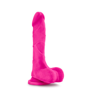 Фалоімітатор кібершкіра на присоску, рожевий, 21, 5х3, 8 см - No Taboo