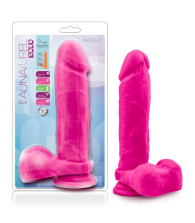 Фалоімітатор кібершкіра на присоску, рожевий, 23х5 см - No Taboo