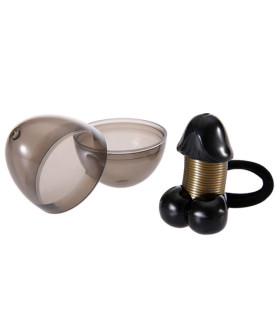 Резинка на волосы Вилли на пружине цвет чёрно-золотой Romfun - No Taboo