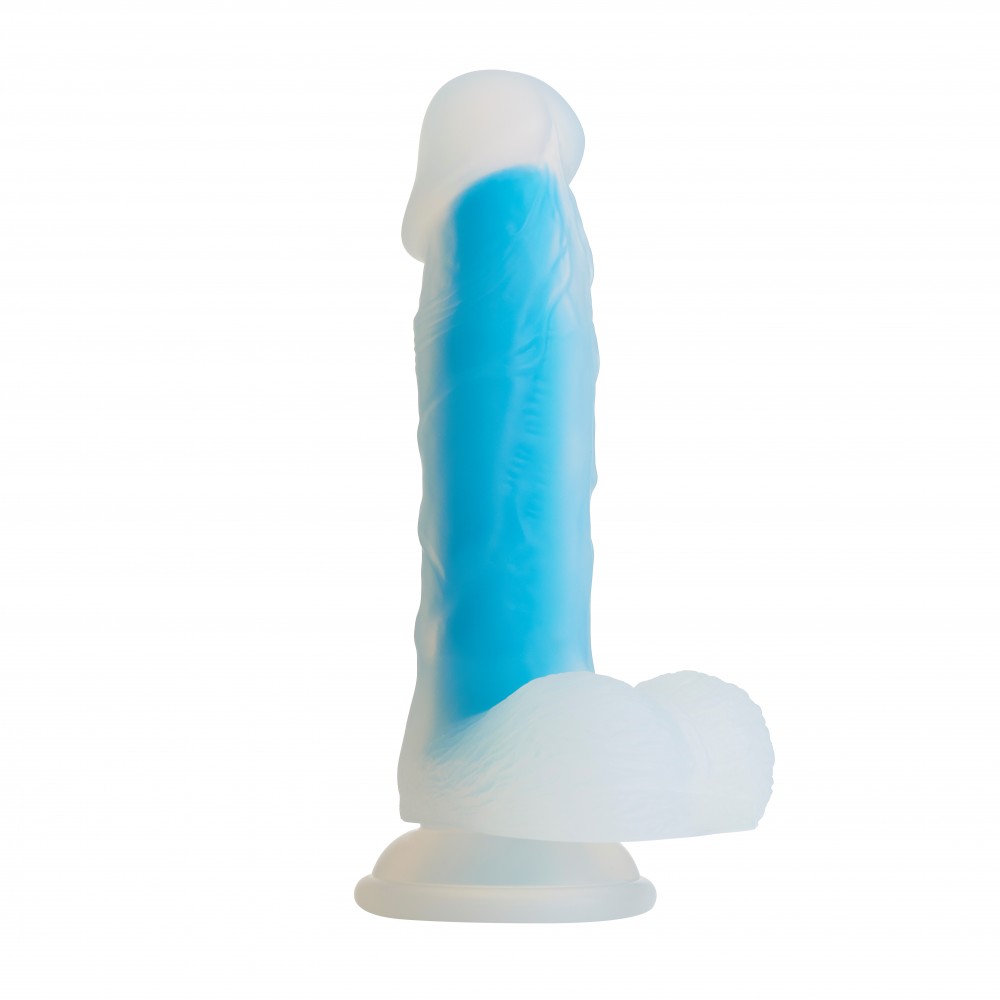 Фаллоимитатор на присоске Blue Mamba голубой So Divine (40065), zoom