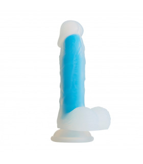 Фаллоимитатор на присоске Blue Mamba голубой So Divine - No Taboo