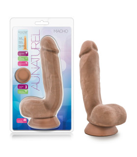 Фалоімітатор з кібершкіри, реалістичний на присосці, бежевий, 21.5 см х 4.6 см - No Taboo