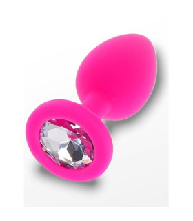 Анальная пробка Toy Joy, S, Diamond Booty Jewel, розовая, 7 см х 2.5 см - No Taboo