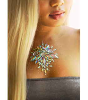 Наклейка з дорогоцінним камінням для тіла Leg Avenue O/S - No Taboo