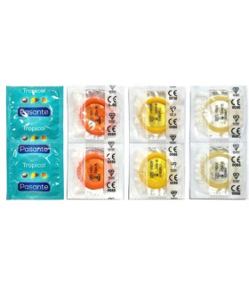 Презервативи зі смаком кокоса, 53мм, Рasante Tropical condoms, за1 шт. - No Taboo