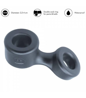 Ерекційне кільце на член і мошонку, сірого кольору BONERS - No Taboo