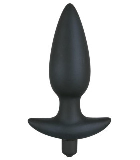 Анальна пробка з вібрацією чорна Velvets Plug велика - No Taboo