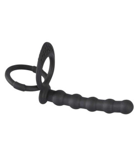 Насадка для двойного проникновения Black Velvets черная - No Taboo