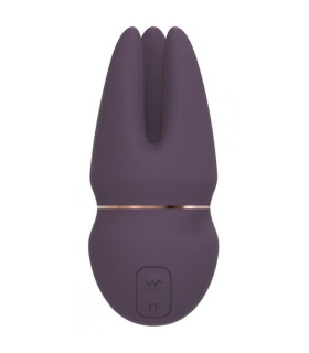 Клиторальный вибромассажер с 3мя подвижными щупальцами ROYAL FANTASIES SAGA - No Taboo