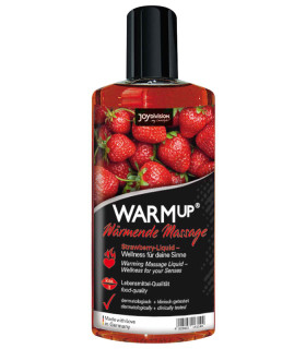 Массажное масло c разогревом, съедобное WARMup Strawberry, 150 ml - No Taboo