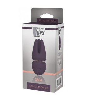 Клиторальный вибромассажер с 3мя подвижными щупальцами ROYAL FANTASIES SAGA - No Taboo