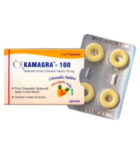 Таблетки для потенции жевательные Ананас и Ментол, 4 шт - No Taboo