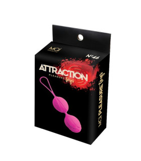 Рожеві Вагінальні кульки на жорсткому зчепленні MAI No.46 - No Taboo