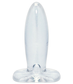 Пробка анальная прозрачная с присоской Crystal Clear - No Taboo