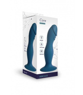 Анальная пробка силиконовая реалистичная, синяя, 16 см х 3.5 см - No Taboo