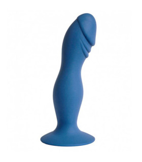 Анальная пробка силиконовая реалистичная, синяя, 16 см х 3.5 см - No Taboo