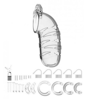 Мужской пояс верности, прозрачный пластик ManCage 05 Chastity Cage - No Taboo