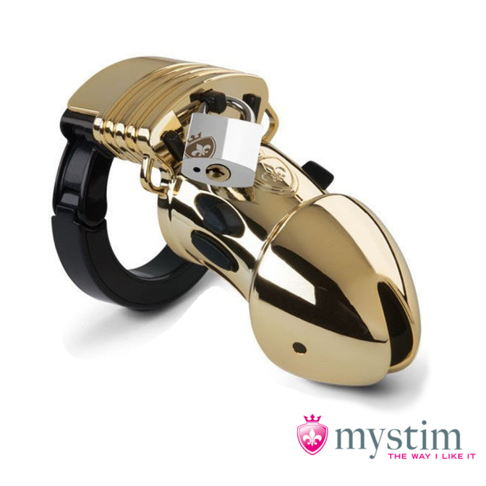 Пояс верности Mystim Pubic Enemy, золотистый, 8.2 см (34353), zoom